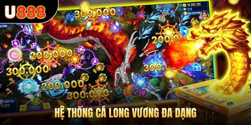 Hệ thống cá Long Vương đa dạng