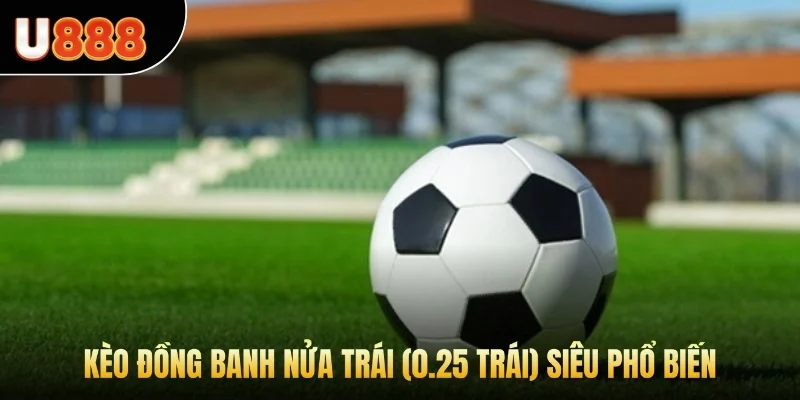 Kèo đồng banh nửa trái (0.25 trái) siêu phổ biến